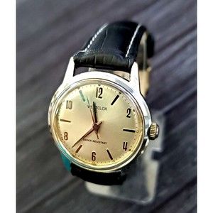 Rare Westclox Mechanical‎ D-407 Incabloc Mens Watch 17J Serviced Runs Great